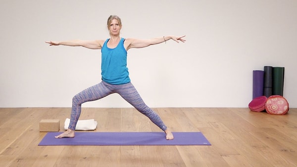 Video thumbnail for: Yoga for Beginners Course Class 6 - Standing poses flow