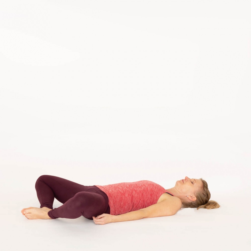 Reclined Butterfly Pose - Supta Baddha Konasana | Ekhart Yoga